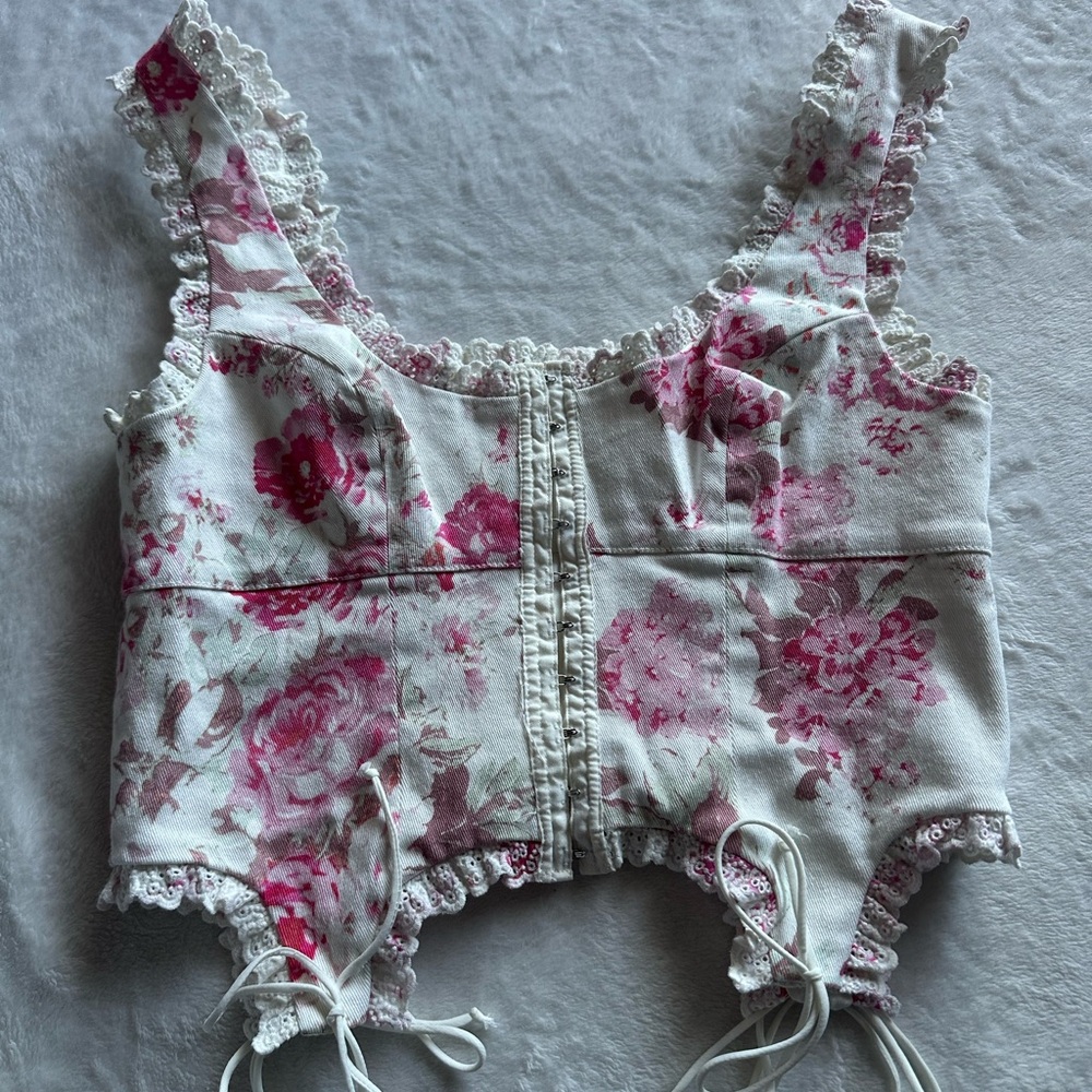 FOR LOVE & LEMONS Sheridan Bustier Top - Picture 2 of 6